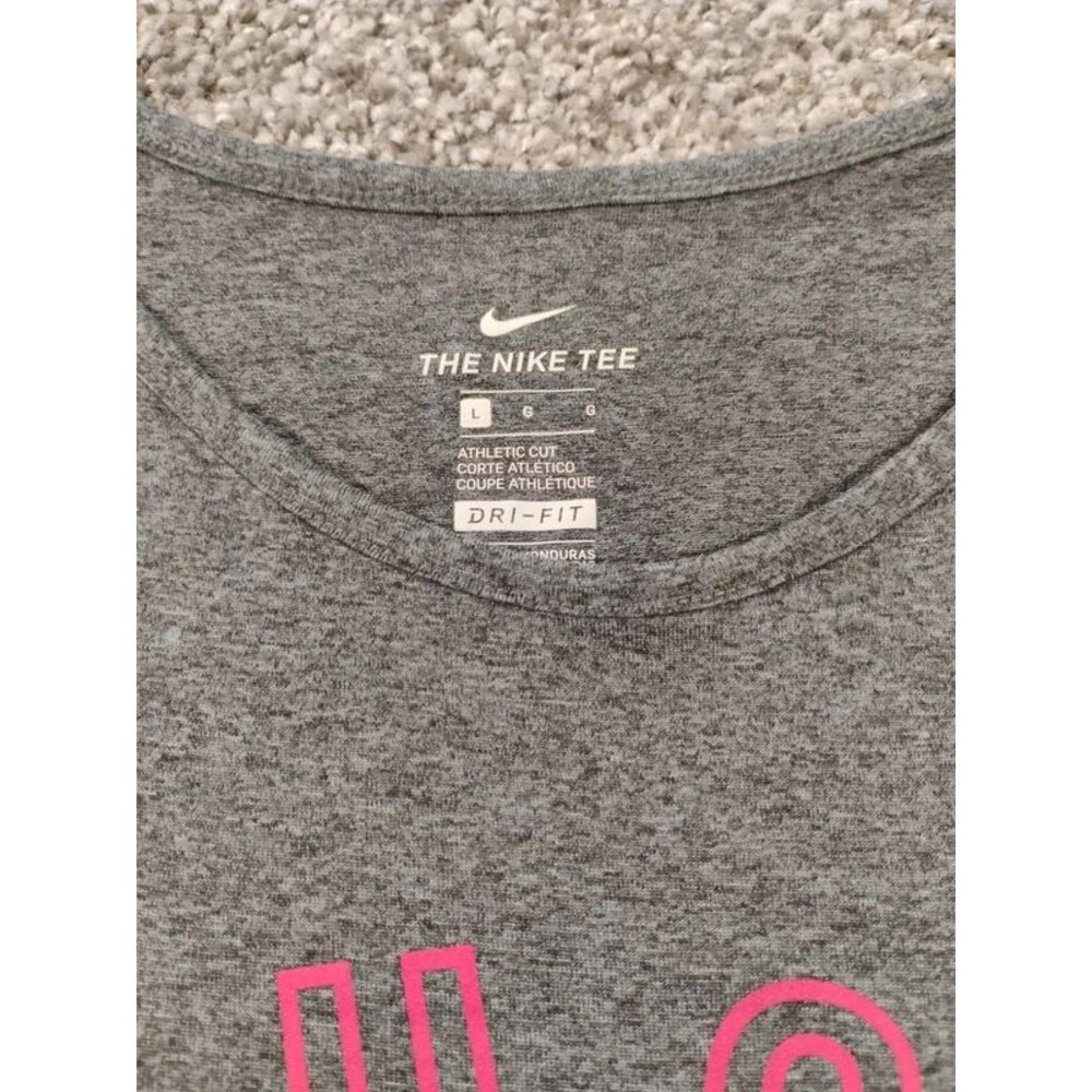 Nike Gray Athletic Tank with Pink' Just Do it 'Graphic